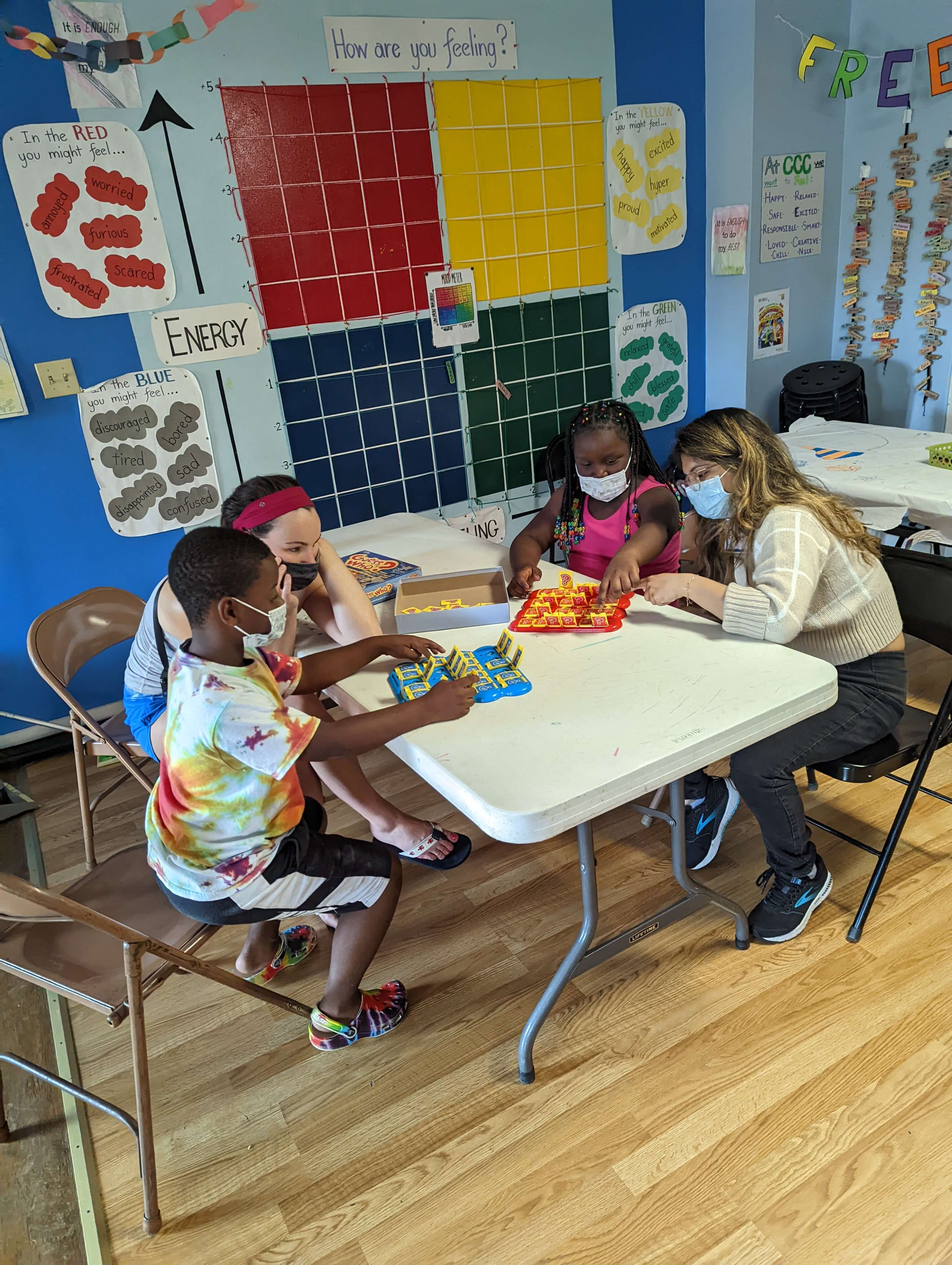 kids learning in a classroom