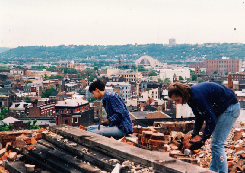 demoing bricks